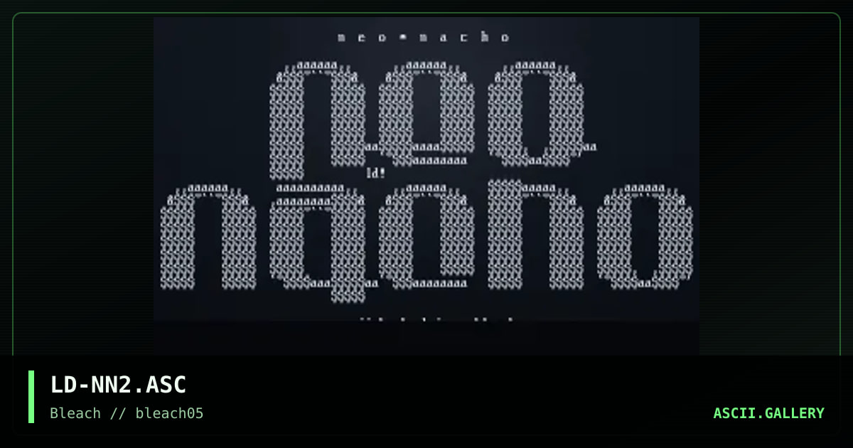 Neo Nacho, by lord jazz, 1995