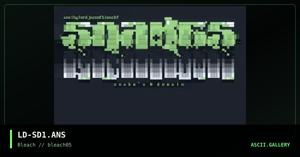 Snake's Domain, by lord jazz, 1995