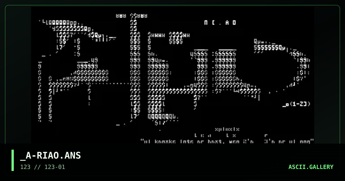 RI . AO, by absent spinsister, 2000