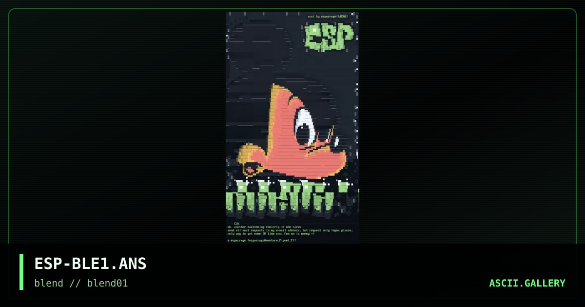 blENd prOmotionaL, by esparrago, 1996
