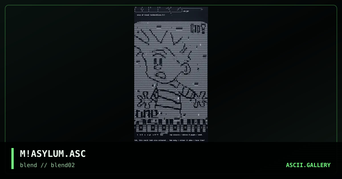 Asylum, by mice, 1996