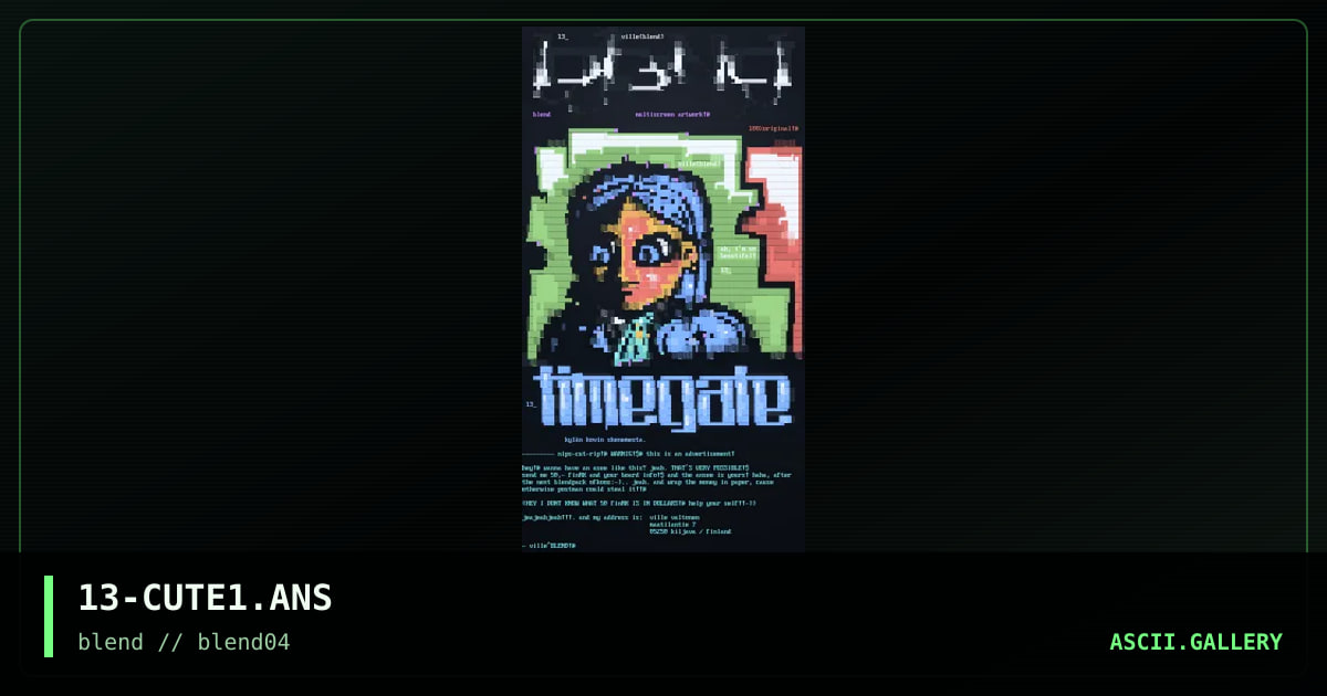13_ ██     ██▌, by ville, 1996