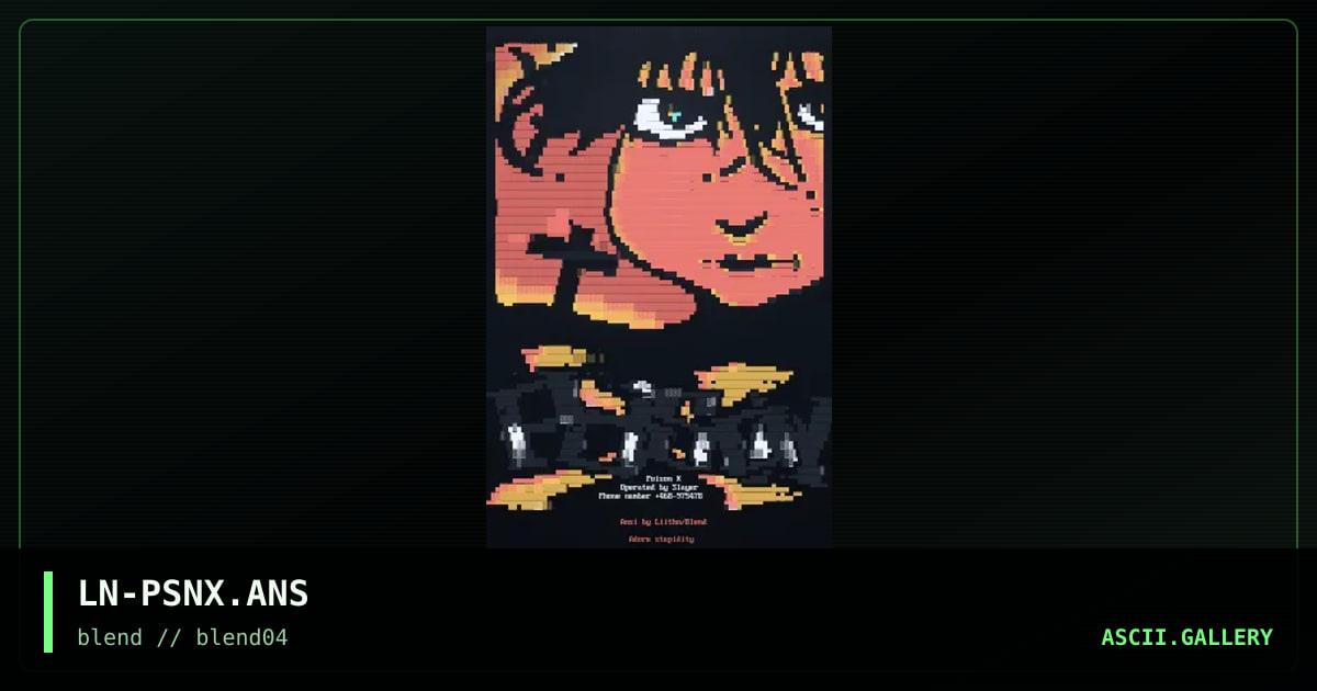 poison x, by liithn, 1996