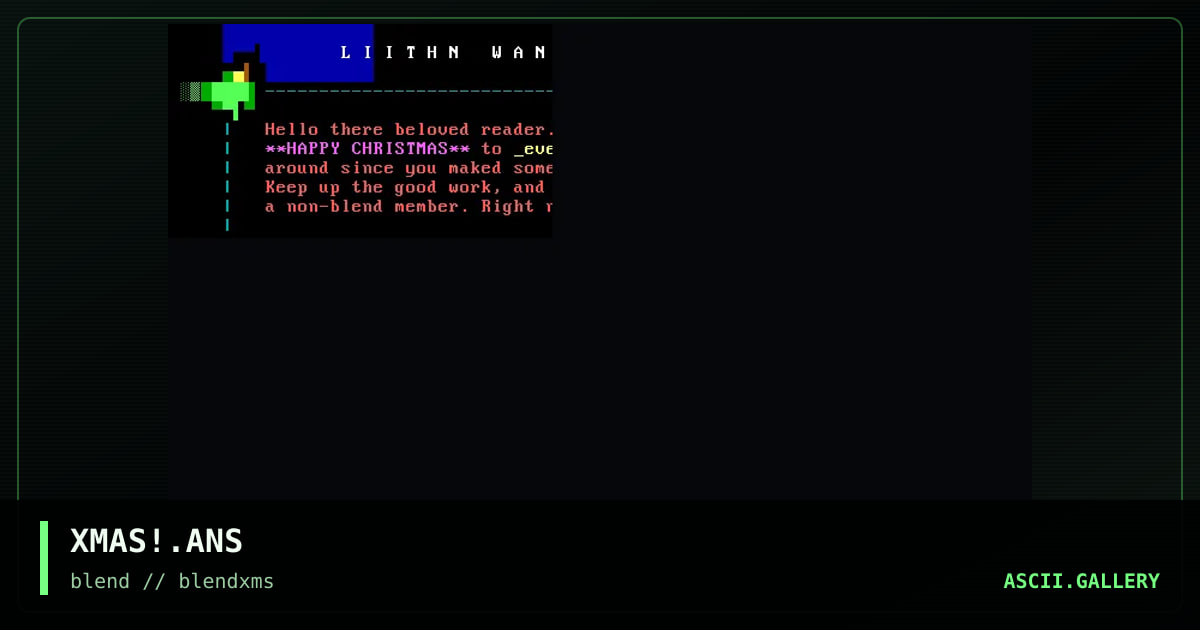 xmas!, by liithn, 1996