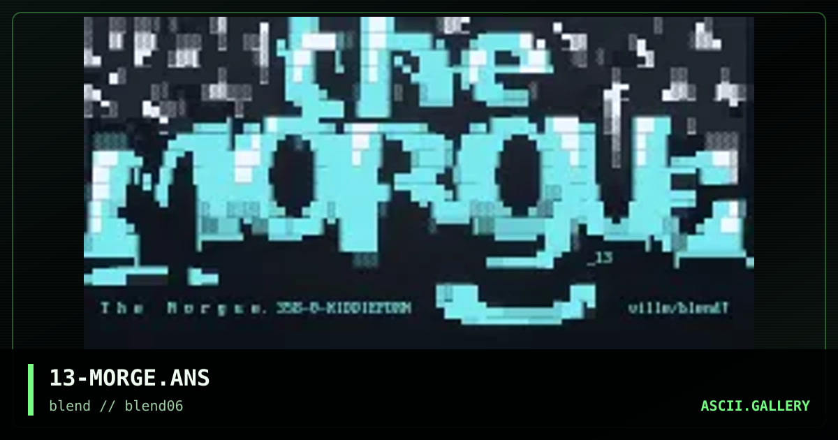morgue, by ville, 1997