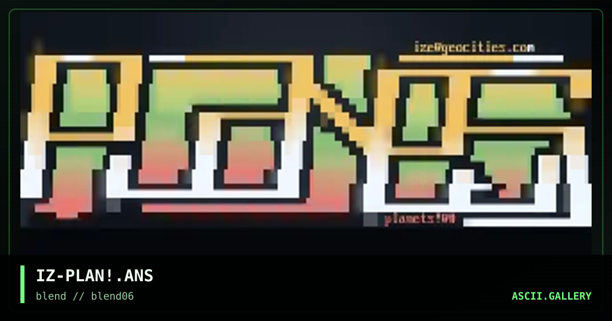 planets, by ize, 1997