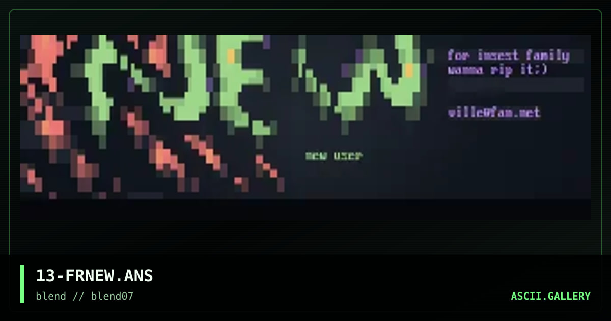 free newusers for you!, by ville, 1997