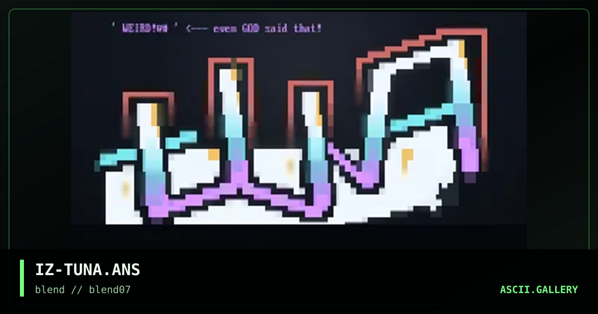 weird!@#, by ize, 1997