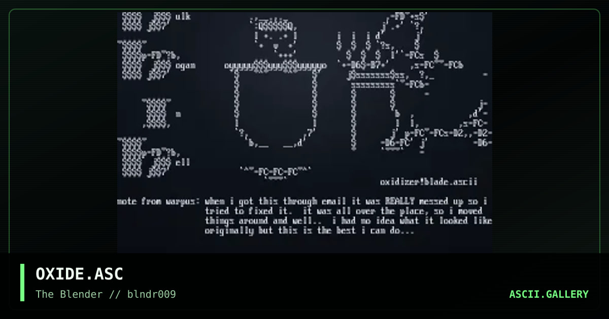 OXIDE.ASC, by untagged, 1997
