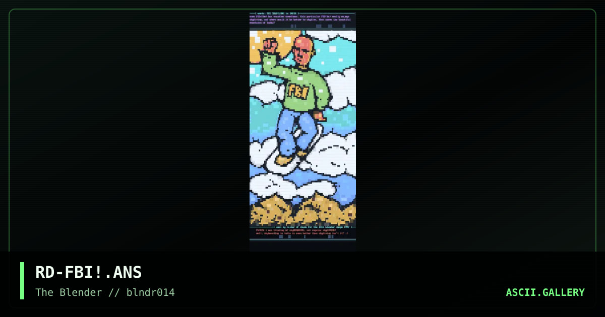FBI skydiving in India, by raider, 1997