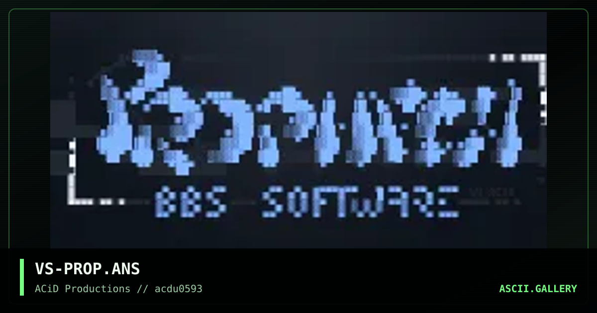 VS-PROP.ANS, by vision, 1993