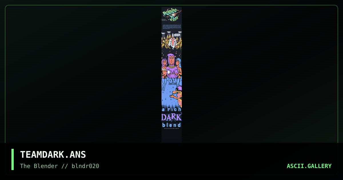 TEAMDARK.ANS, by acidic soap, neon horse, runanok, xypher matryx, 1997