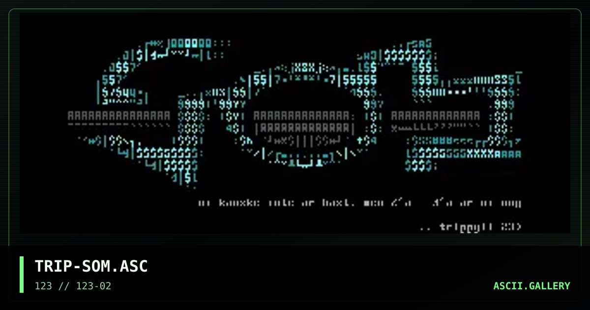 s    o m, by tripulogic, 2000