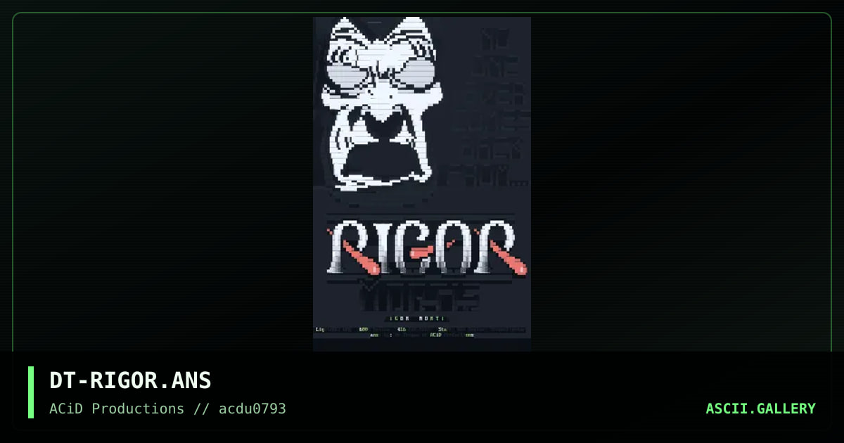 DT-RIGOR.ANS, by dr tongue, 1993