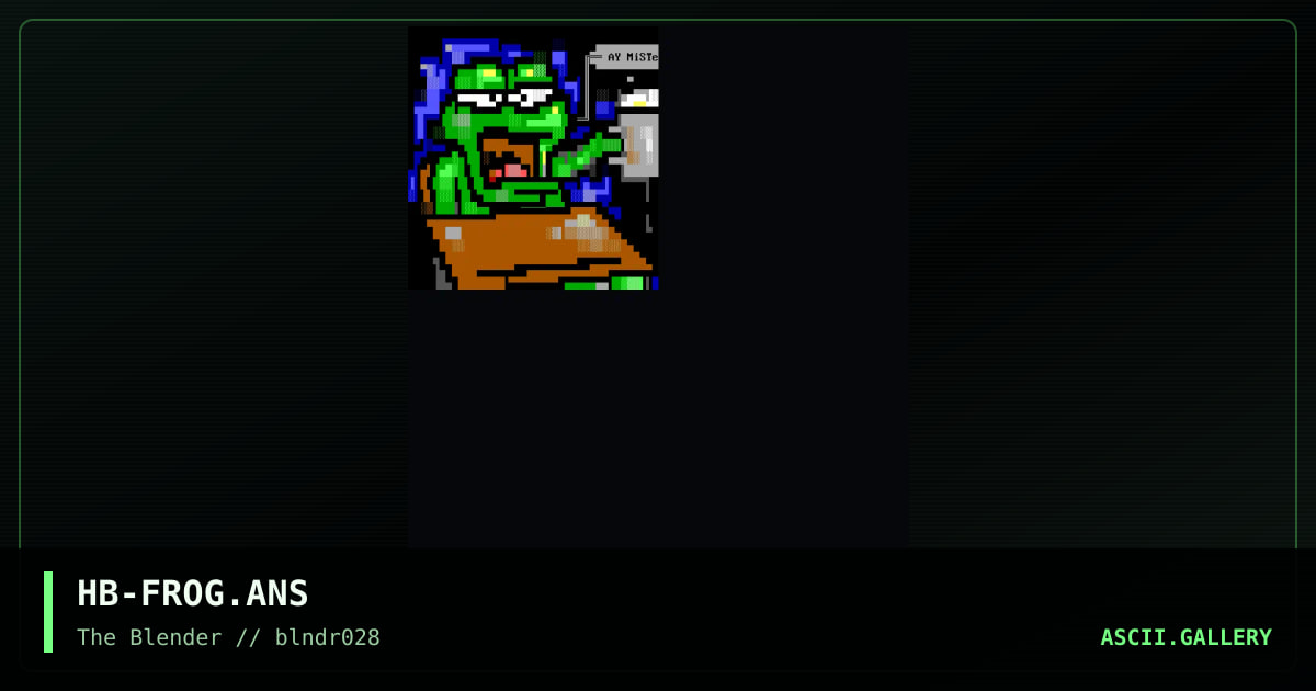 HB-FROG.ANS, by handiboy, 1997