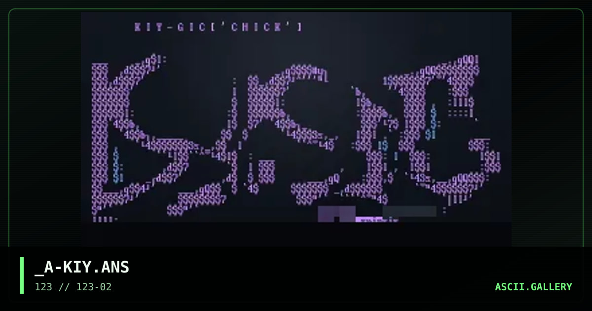 K I Y, by absent spinsister, 2000