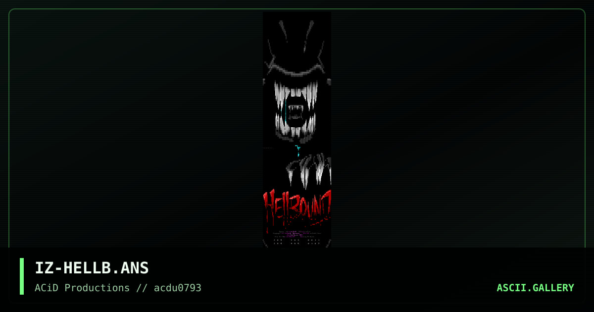 IZ-HELLB.ANS, by icszer, 1993