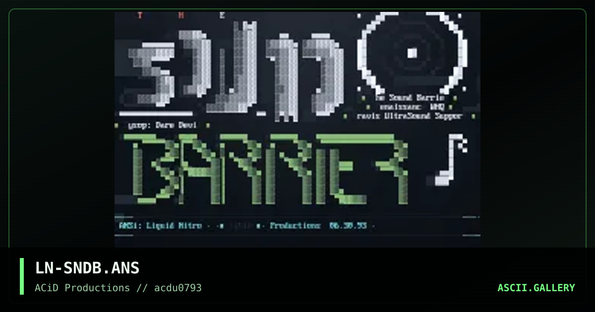 LN-SNDB.ANS, by liquid nitro, 1993