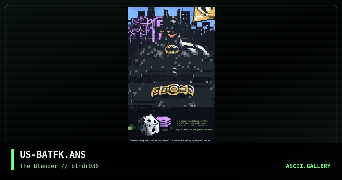 batfunk, by nail, tetanus, 1997