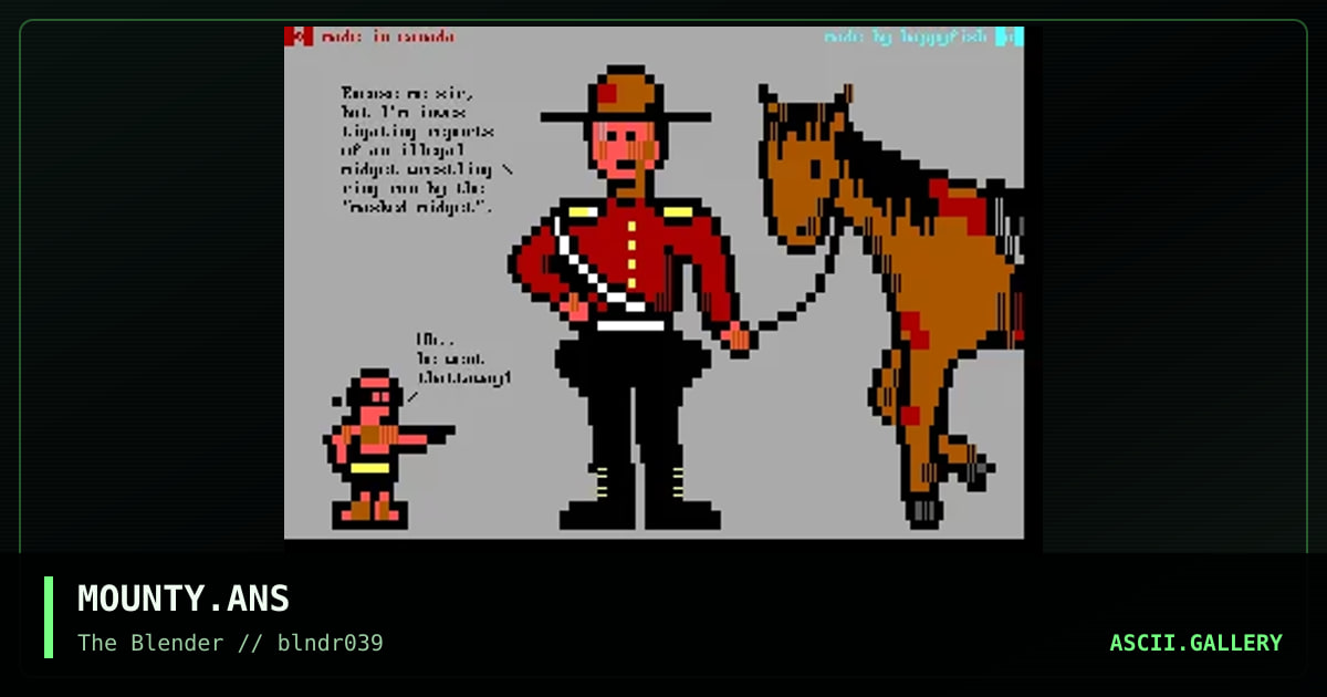 MOUNTY.ANS, by happyfish, 1997