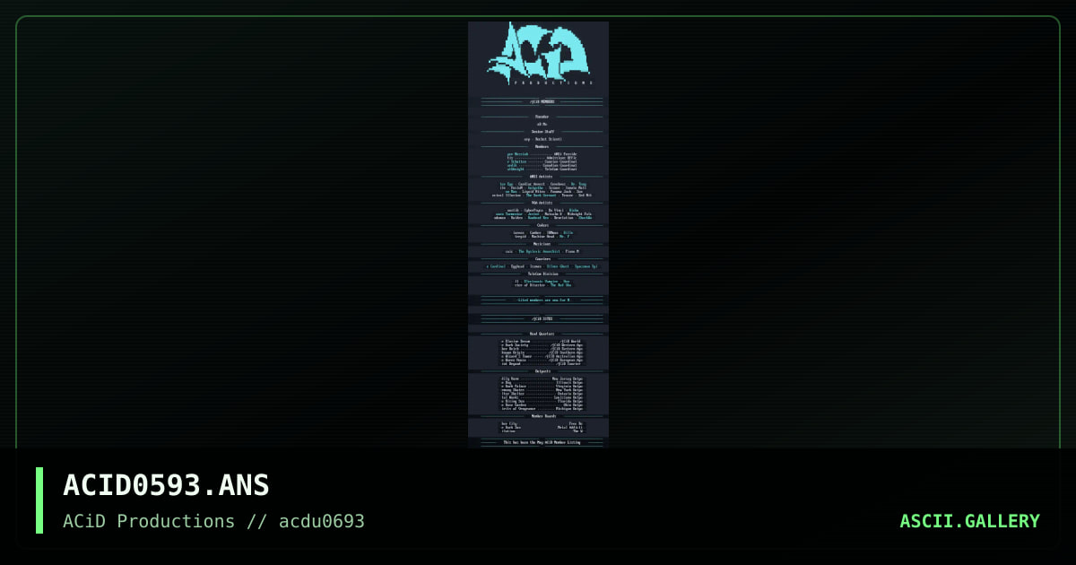 ACID0593.ANS, by vision, 1993