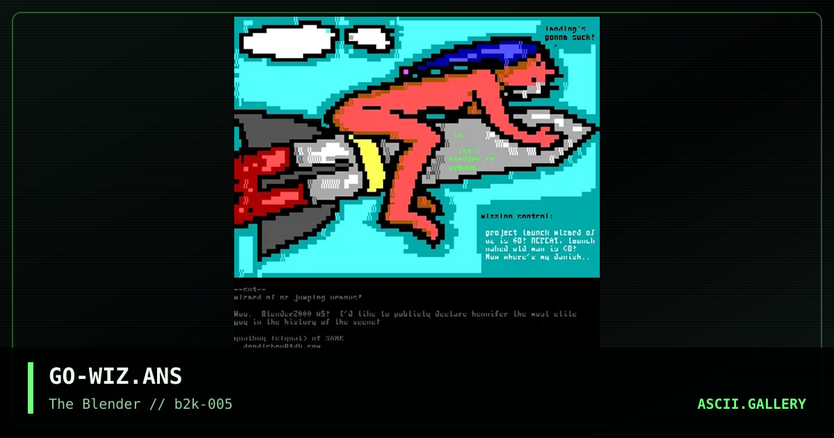 The Wizard of OZ!@, by goatboy, 1999