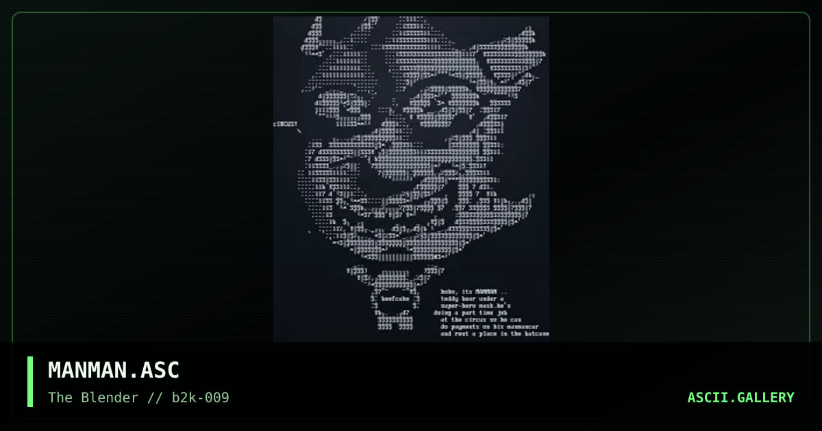 MANMAN.ASC, by aeternam, 1999