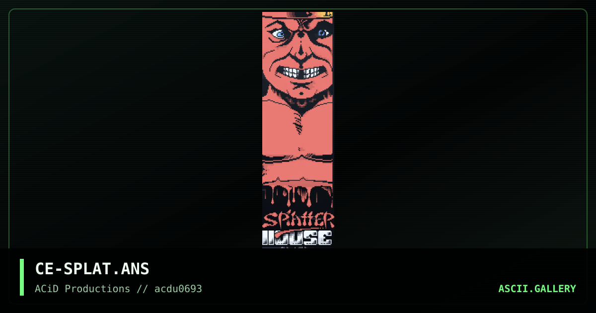CE-SPLAT.ANS, by cerebrus, 1993