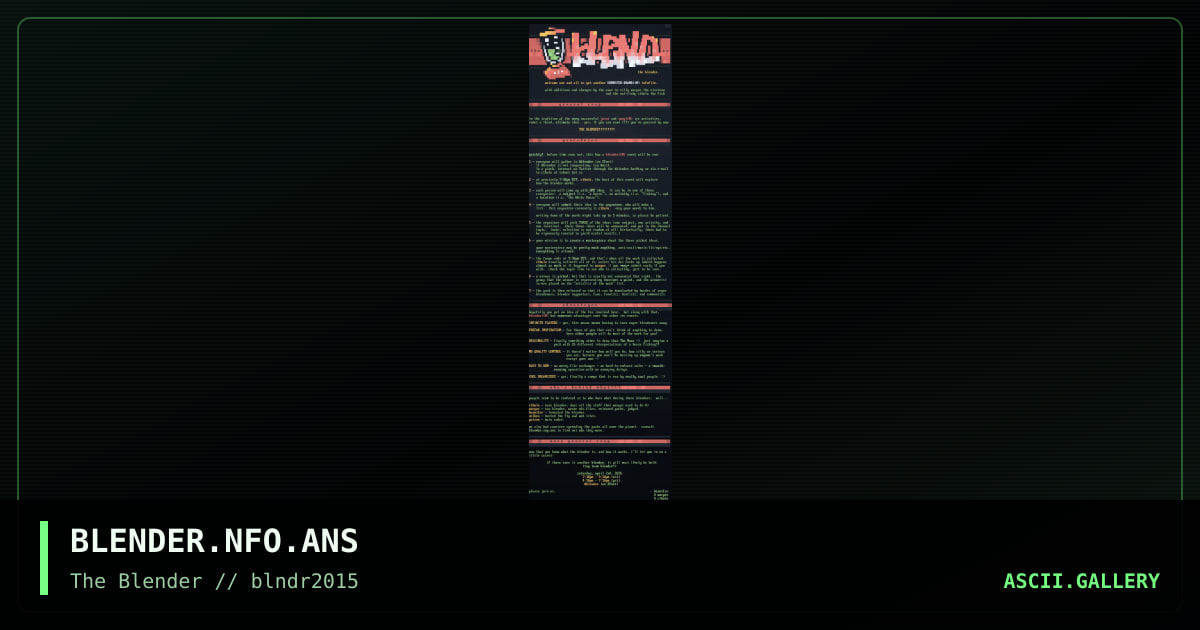 Blender instructions, by untagged, 2015