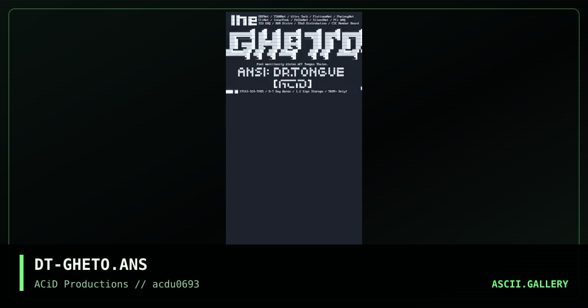 DT-GHETO.ANS, by dr tongue, 1993