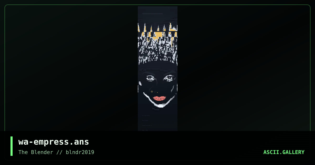 Empress Francene, by warpus, 2019