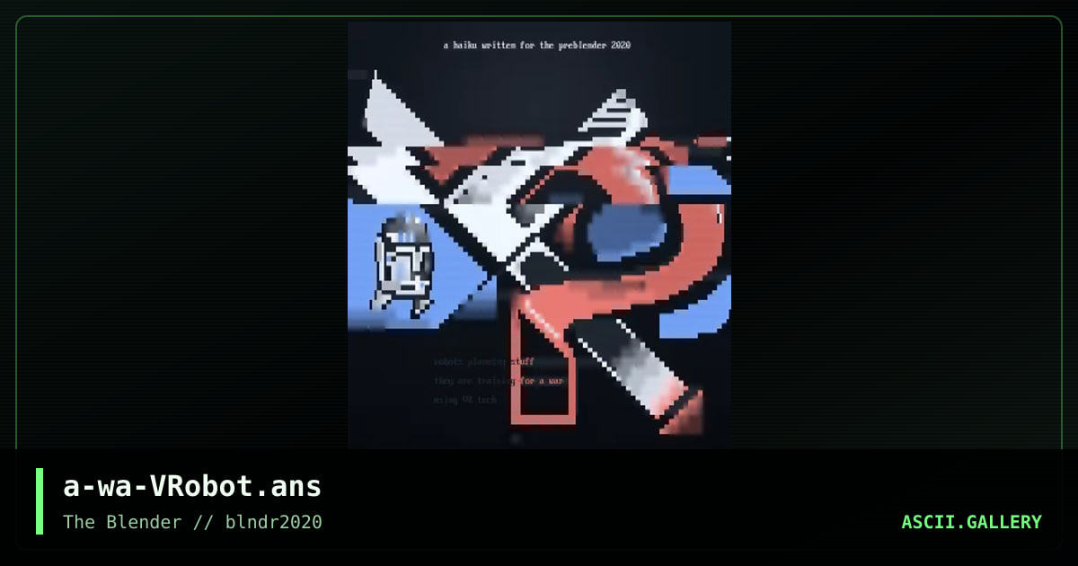 VR robot pamphlet, by warpus, 2020