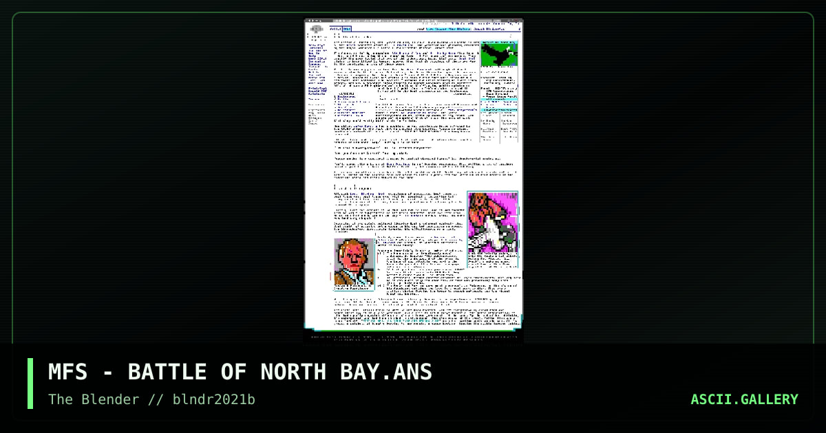 Battle of North Bay, by mel farr suppastar, 2021