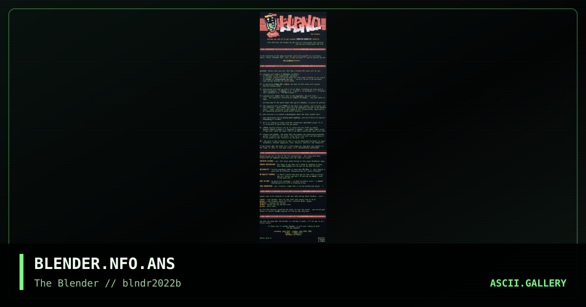 Blender instructions, by blender, 2022
