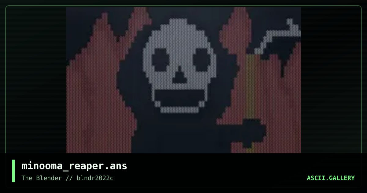Grim Reaper On Stage, by minoomah, 2022