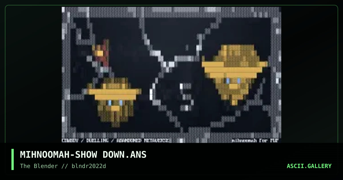 Show Down, by mihnoomah, 2022