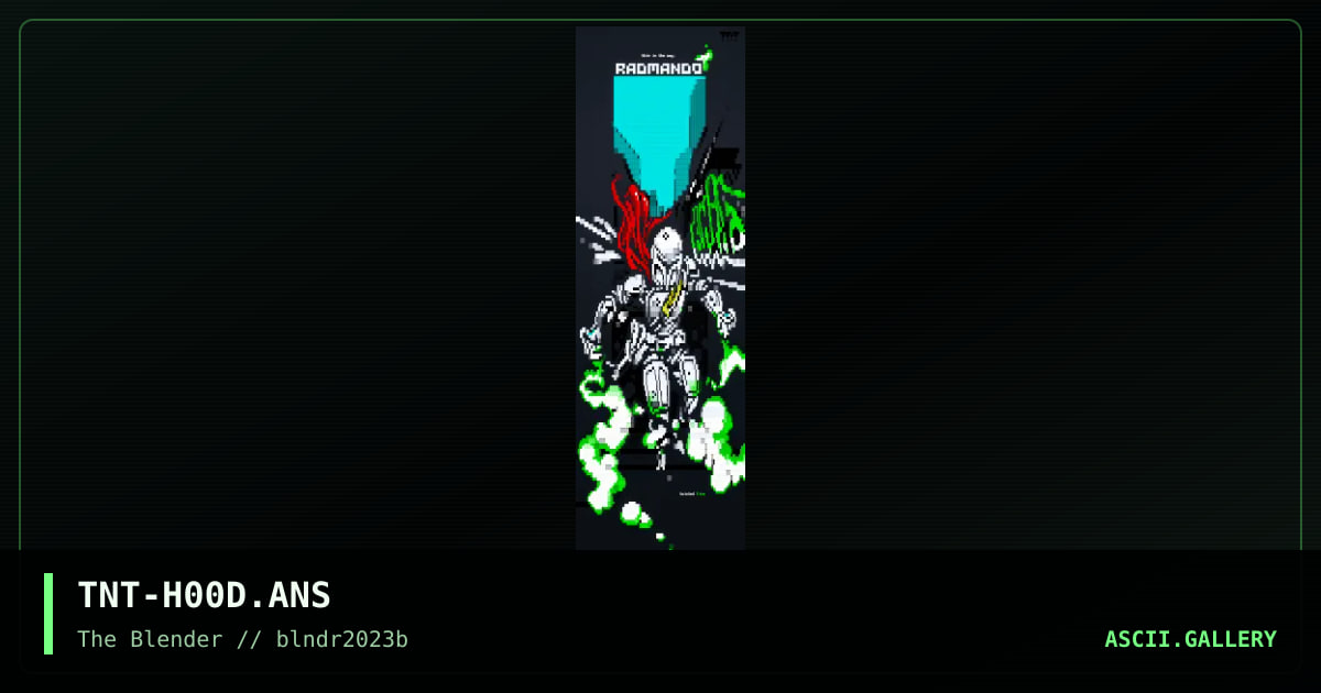 radmando, by tainted, 2023