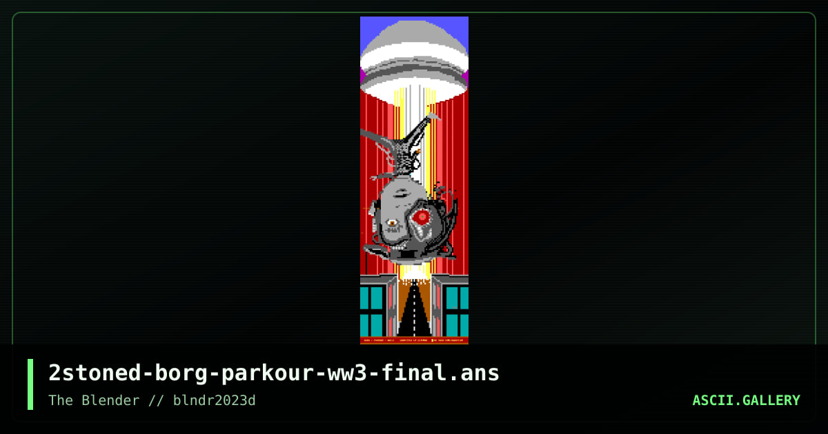 BORG PARKOURS DURING WW3, by 2stoned, 2023