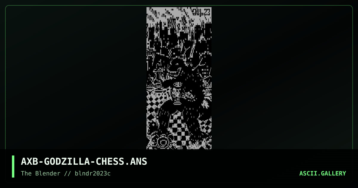 AXB-GODZILLA-CHESS.ANS, by axb, 2023