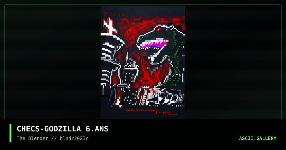 CHECS-GODZILLA 6.ANS, by checs, 2023