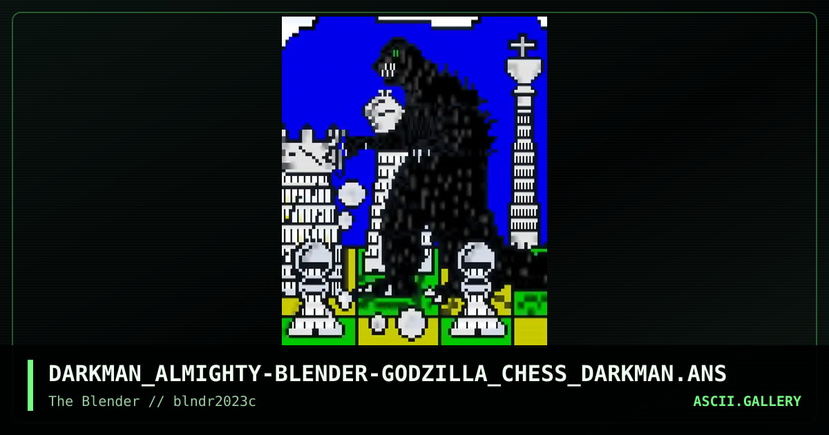 Monster Chess, by darkman almighty, 2023