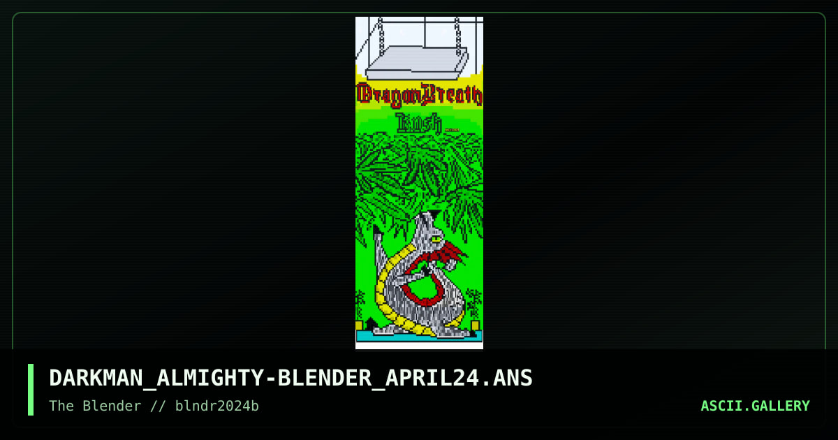 Dragon Breath Kush, by darkman almighty, 2024