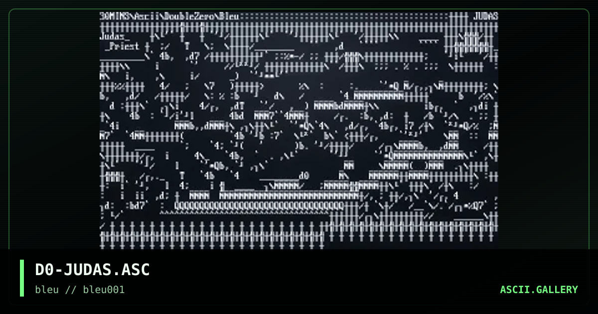 D0-JUDAS.ASC, by double zero, 2000