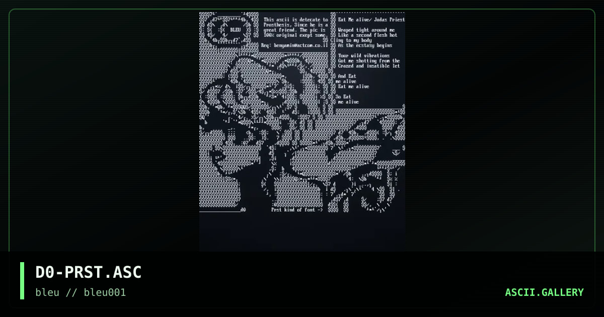 D0-PRST.ASC, by double zero, 2000