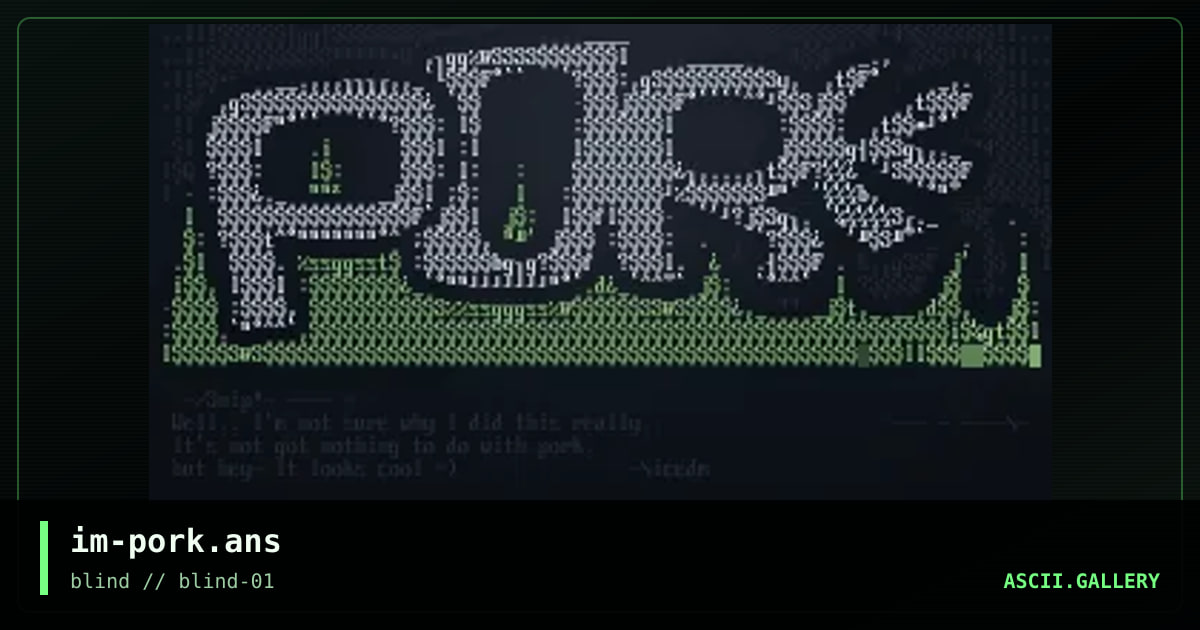 im-pork.ans, by icedmouse, 1999