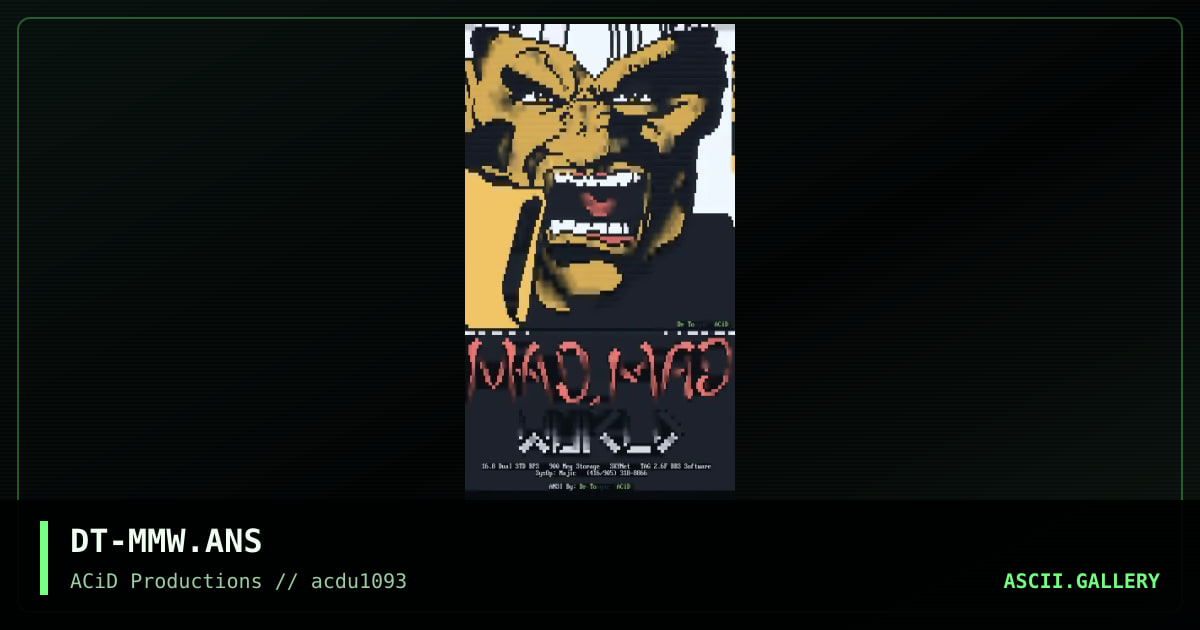 DT-MMW.ANS, by dr tongue, 1993