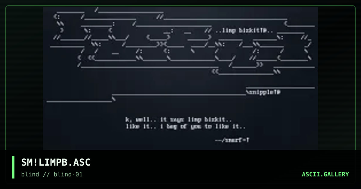 limp bizkit!@, by smurf, 1999