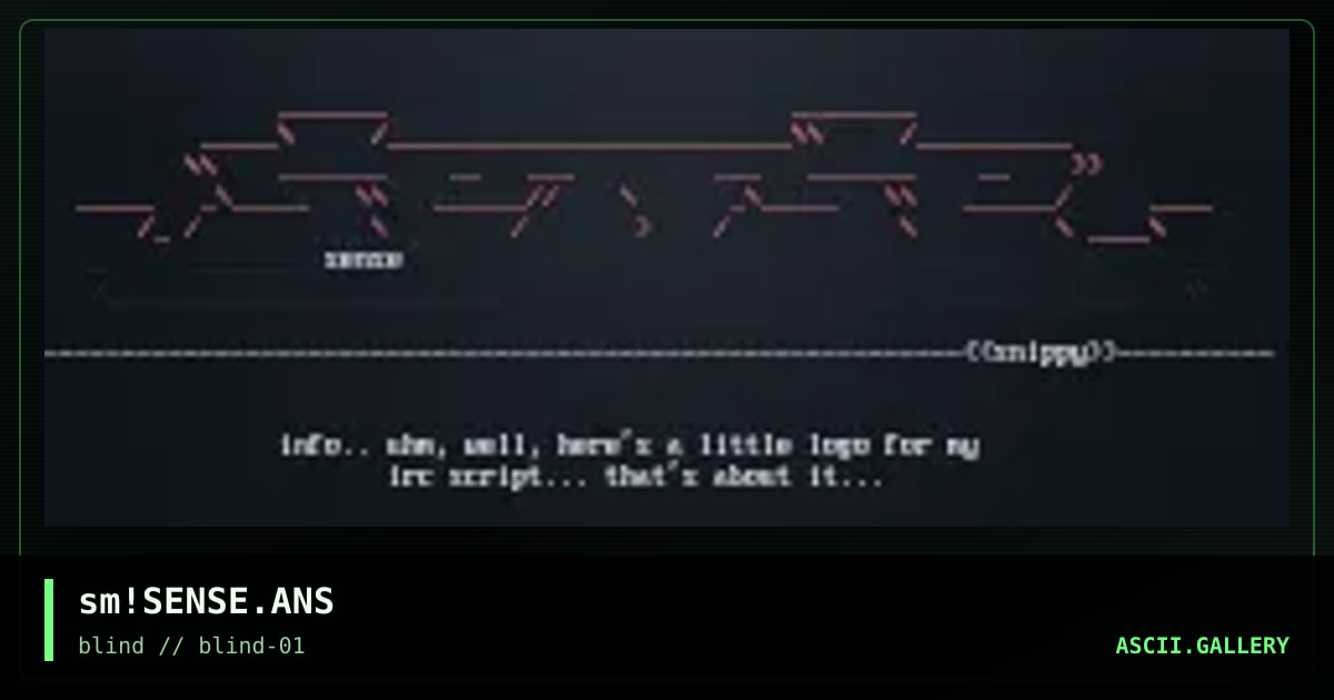 sense irc, by smurf, 1999