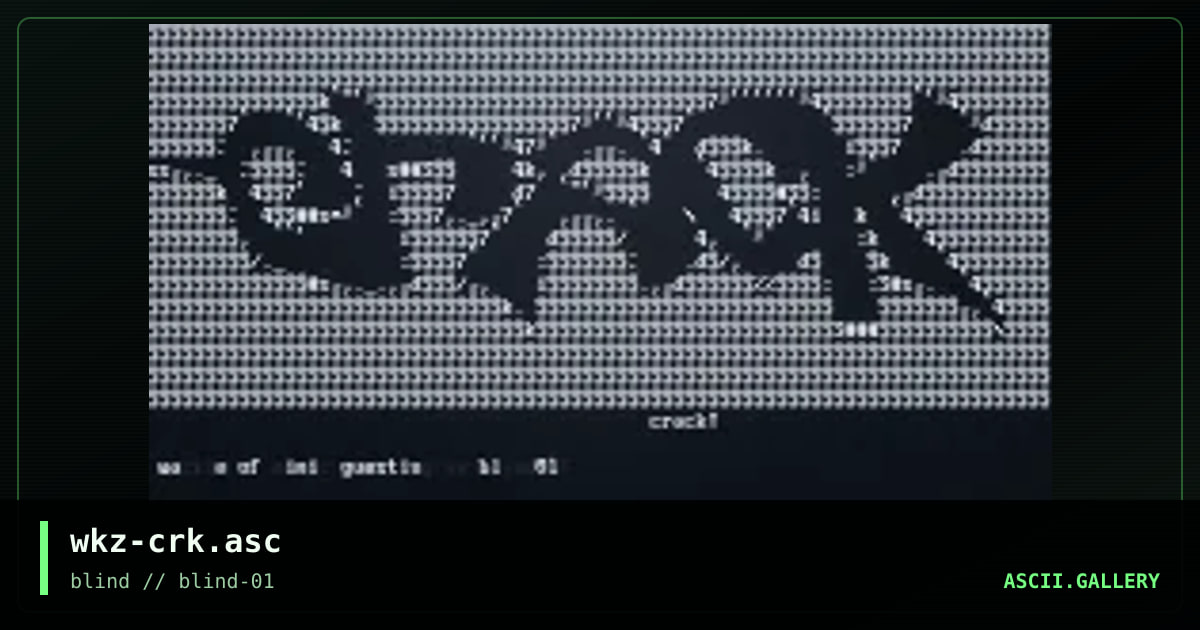 wkz-crk.asc, by wackie, 1999