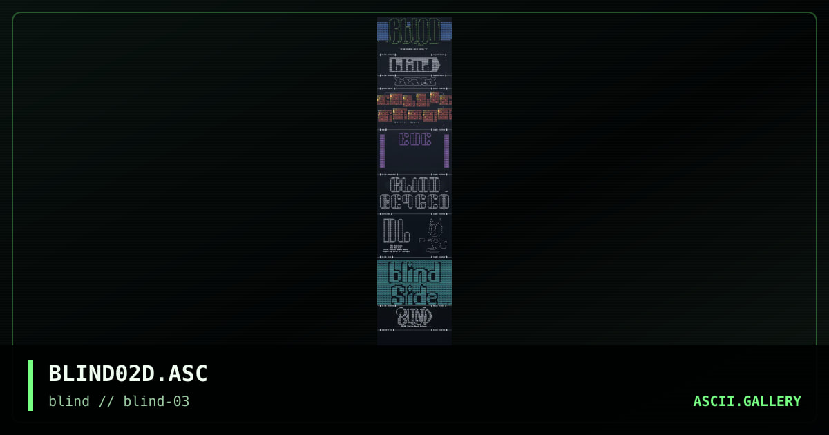 ascii collection "d", by napalm death, nightstalker, blatz, malis avibus, 1996